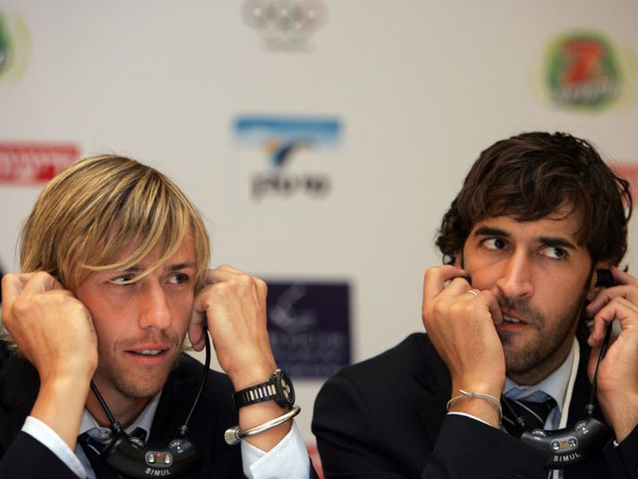 Raul og Guti.