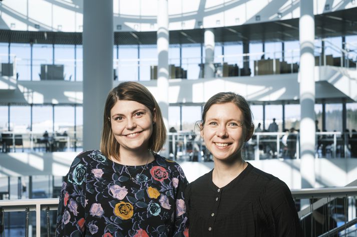 Anna Sigríður Islind og María Óskarsdóttir, lektorar við tölvunarfræðideild Háskólans í Reykjavík.