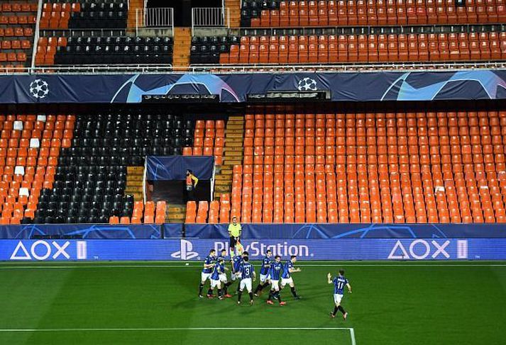 Mestalla var tómur í kvöld.