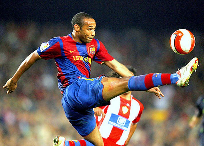 Thierry Henry í leiknum gegn Almería um helgina.