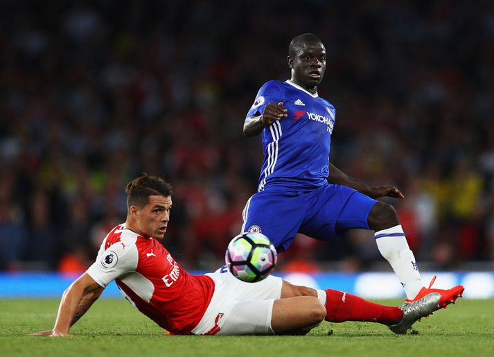 N'Golo Kante eða Granit Xhaka? Wenger reyndi að fá Kante en fékk Xhaka.