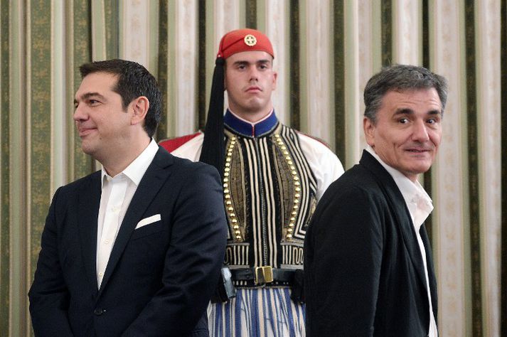 Alexis Tsipras og Euklidis Tsakalotos.