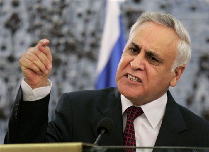 Moshe Katsav, fyrrverandi forseti Ísraels. Mynd/AP