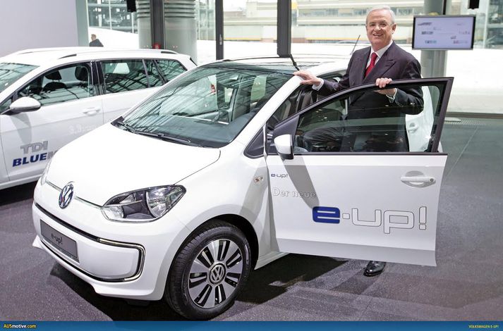 Volkswagen e-up rafmagnsbíllinn.