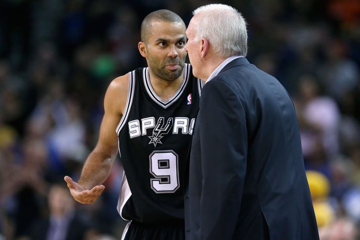 Gregg Popovich og Tony Parker