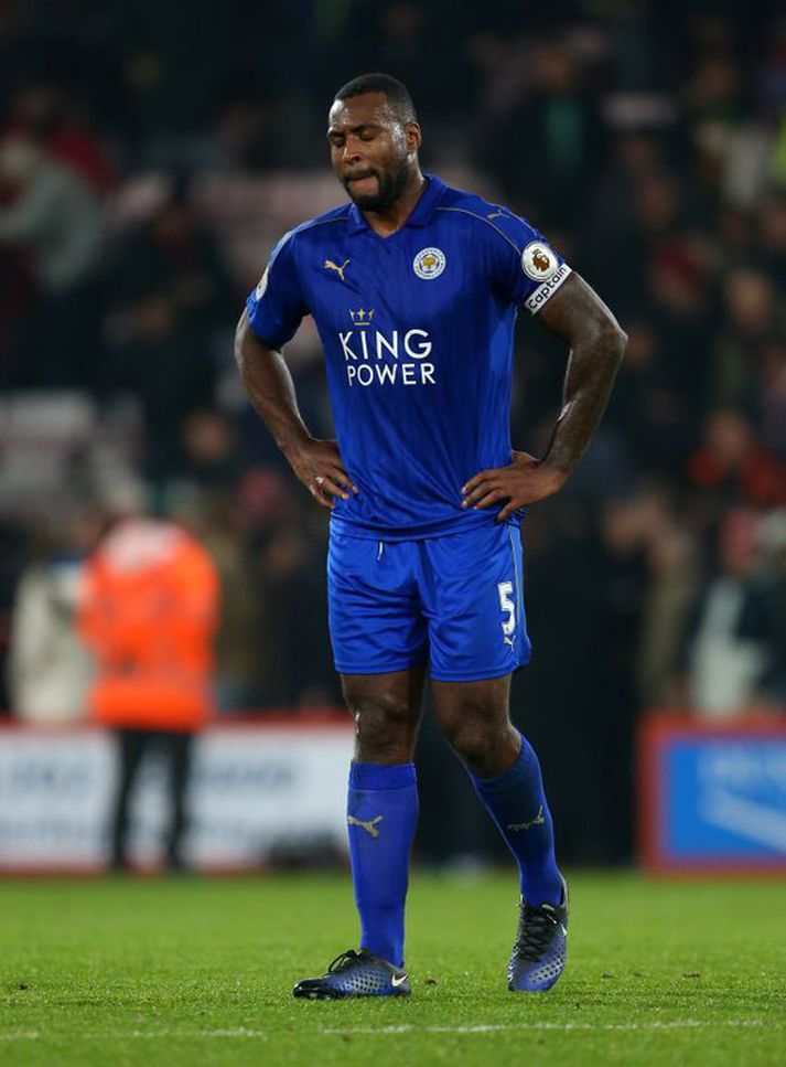 Wes Morgan, fyrirliði Leicester City.