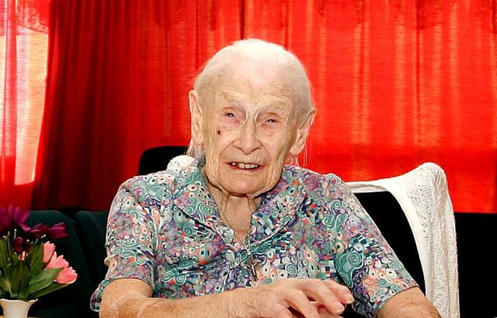 The 109 years old Sólveig Pálsdóttir.