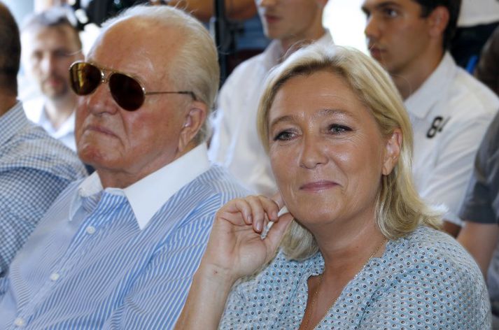 Jean-Marie og Marine Le Pen.