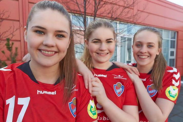 Áróra Eir Pálsdóttir, Viktoría Valdimarsdóttir og Karen Helga Díönudóttir.