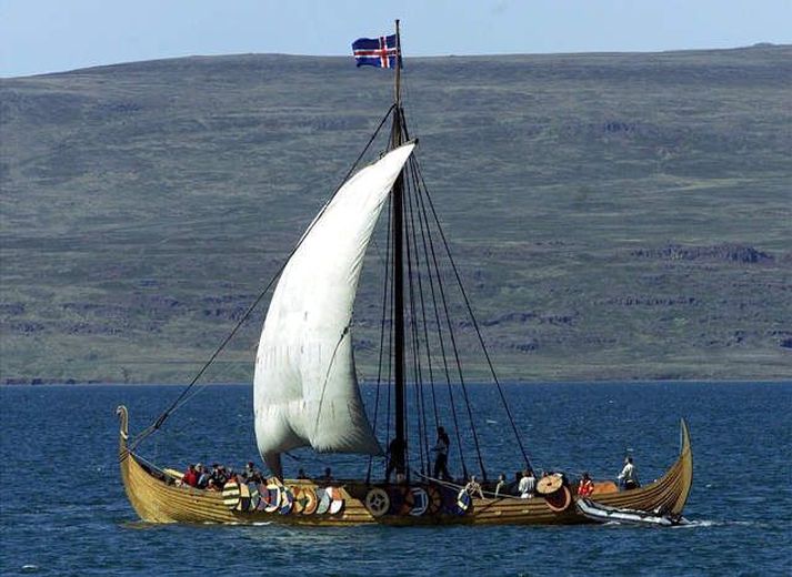 Fögur fley Heimamenn á Vestfold vilja víkingaskipin til sín.