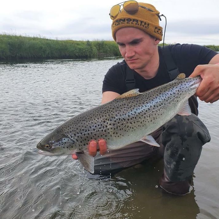 Bjartur Ari með flottann birting úr Varmá í gær