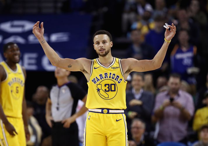 Curry er einn besti leikmaður NBA-deildarinnar.