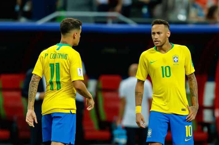 Coutinho og Neymar eru liðsfélagar í brasilíska landsliðinu