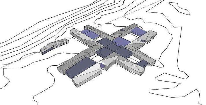 Gert hefur verið ráð fyrir eldhúsum í öllum göngum fangelsisins og í miðjunni verða aðskildir garðar.mynd/alex poulsen arkitekter