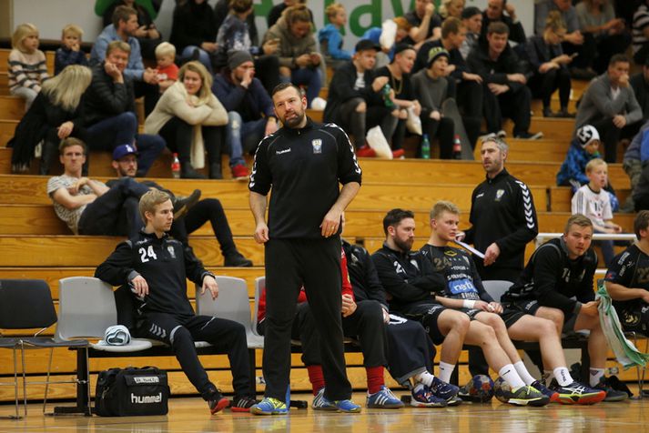 Sverre Andreas Jakobsson, þjálfari Akureyrar, var ekki ánægður með ákvörðun dómaranna.