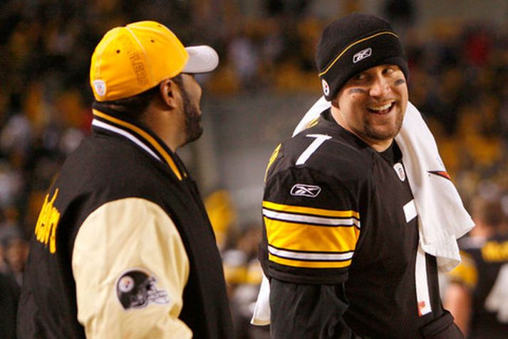 Ben Roethlisberger og félagar í Pittsburgh eru komnir í úrslit Ameríkudeildarinnar.