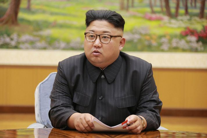 Kim Jong-un, einræðisherra Norður-Kóreu, er ósáttur við nýjar þvinganir.