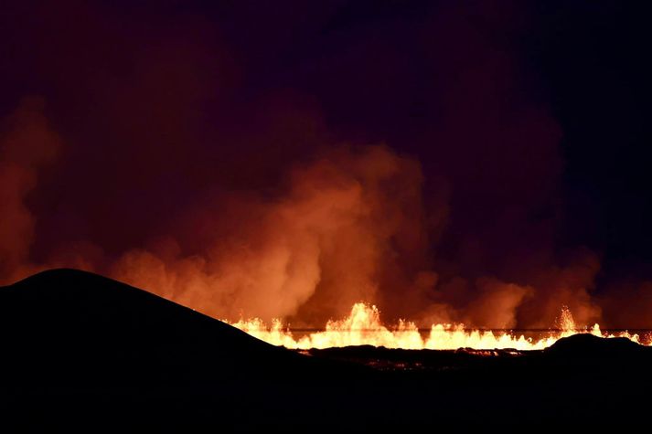 Skjálftahrinan í aðdraganda gossins var nokkuð öflug.