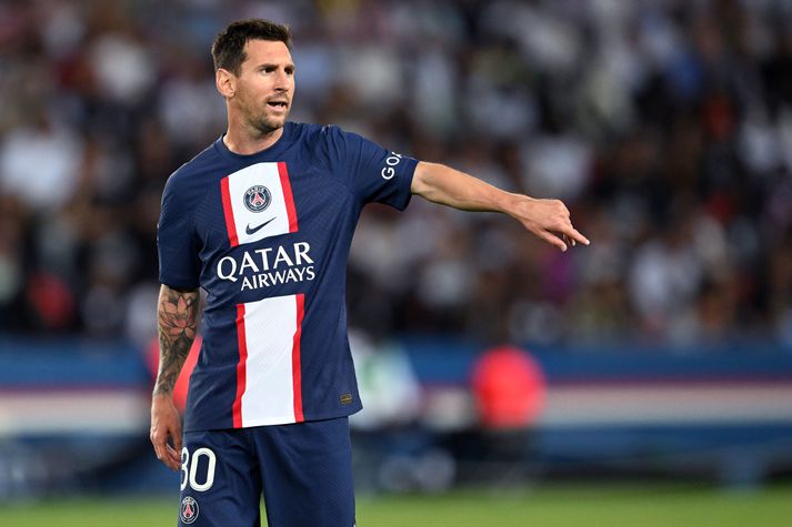 Lionel Messi lagði upp tvö mörk i kvöld.