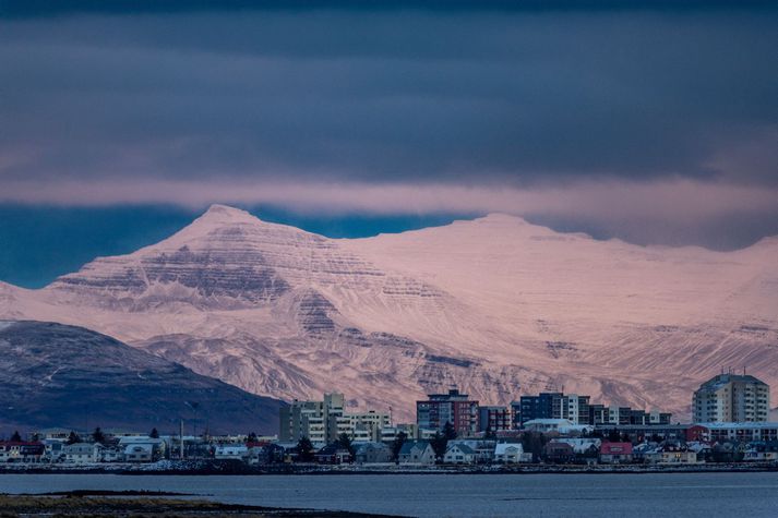 Það er snjór víða á landinu í dag.