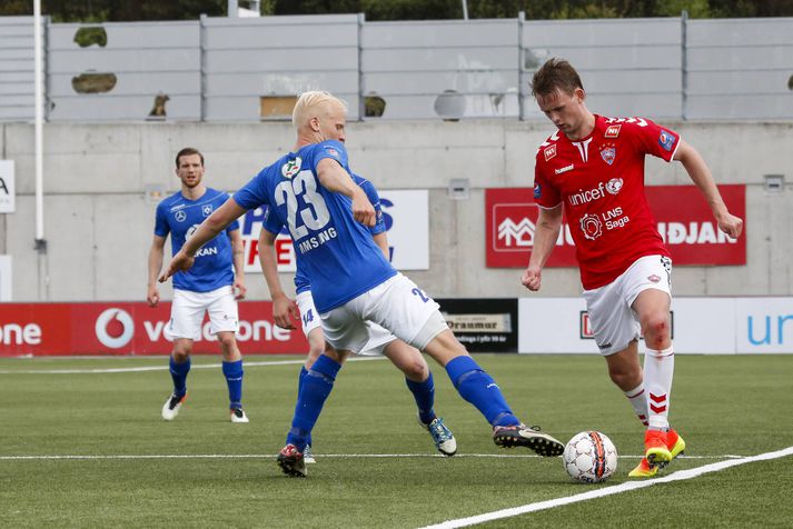 Nikolaj Hansen kom Valsmönnum á bragðið.