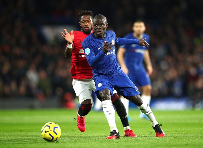N'Golo Kanté gæti leikið með Chelsea þegar liðið byrjar að spila á ný eftir tólf daga, en Chelsea er í harðri baráttu við Manchester United um 4. sæti.
