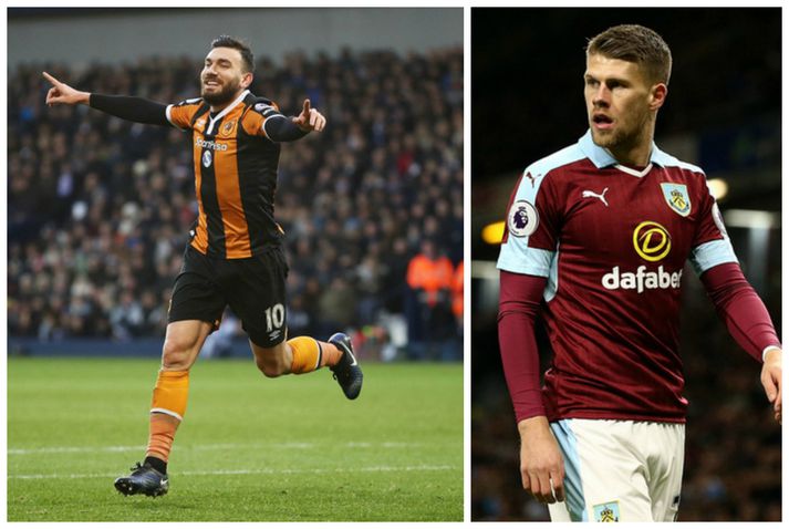 Robert Snodgrass og Jóhann Berg Guðmundsson.