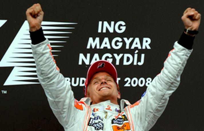 Kovalainen fagnaði innilega í dag