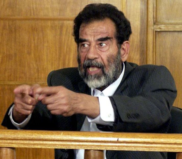 Saddam Hussein. Bandarísk stjórnvöld staðfesta loks að hann vildi ekkert með Al Kaída hafa.