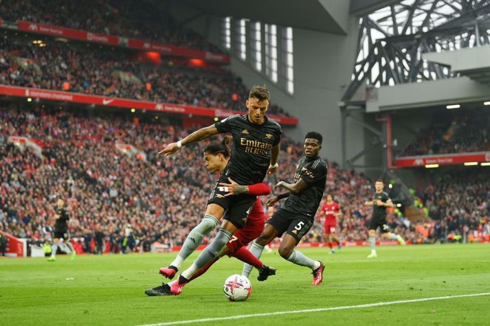 Hart barist á Anfield í dag.