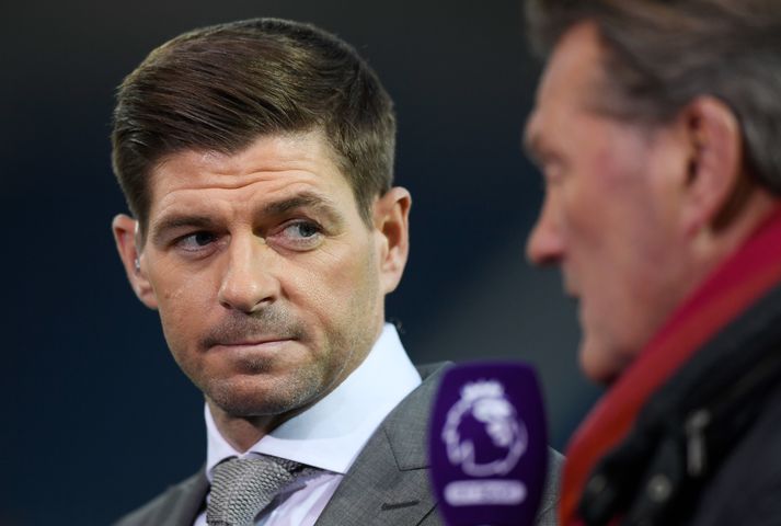 Gerrard sem sparkspekingur á leik WBA og United í dag.