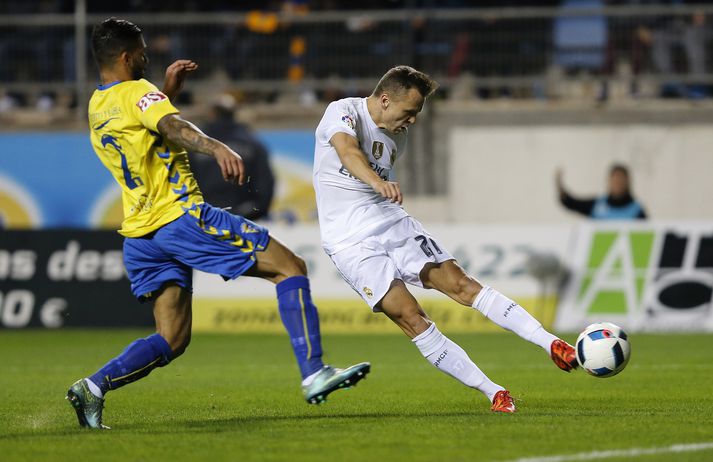 Cheryshev skoraði fyrsta mark Real Madrid í leiknum gegn Cadiz.