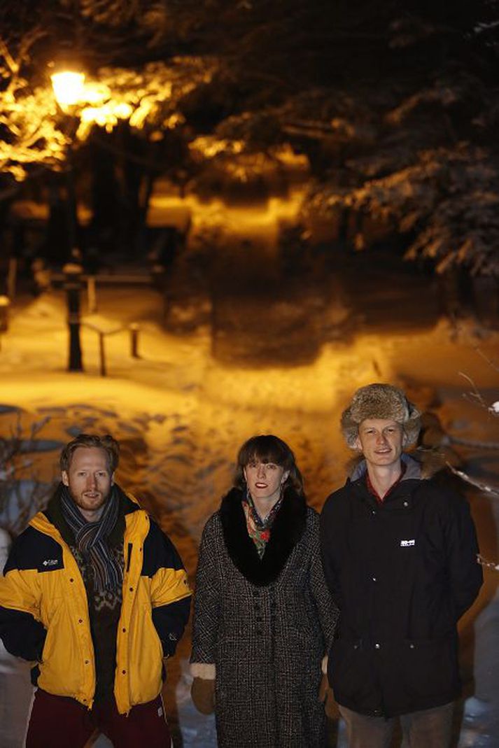 Bergur Þorgeirsson, tæknilegur ráðunautur bókaútgáfunnar Tófu, Anna Guðný Gröndal og Bjarni Klemenz, aðstandendur Tófu.