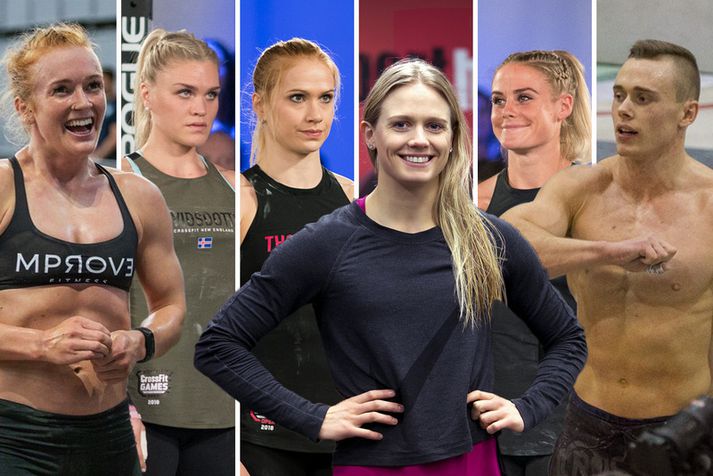 Keppendur Íslands á heimsleikunum í CrossFit 2019.