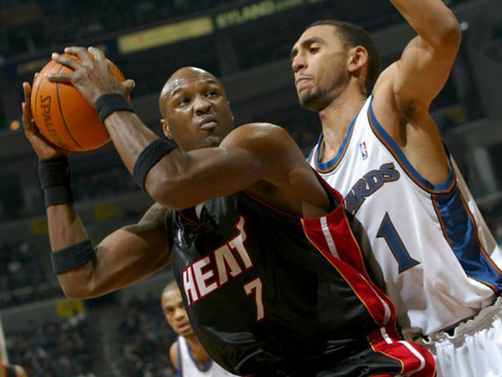 Lamar Odom í leik með Miami Heat tímabilið 2003 til 2004.