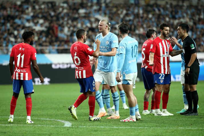 Atlético Madrid og Manchester City mættust í Seúl í dag. 