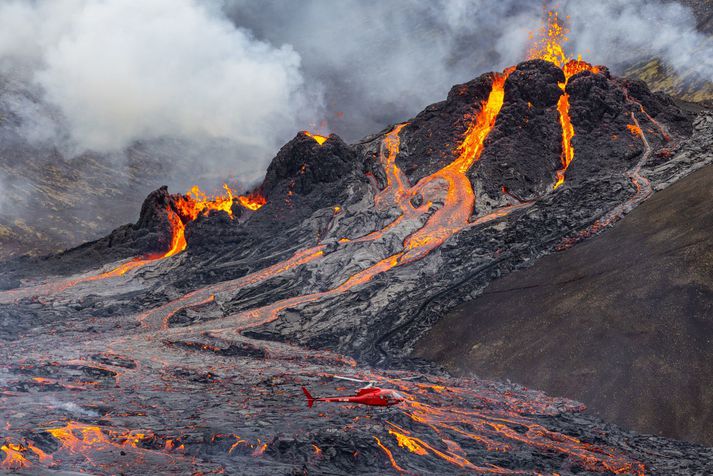 Erupcja w Fagradallsfjall