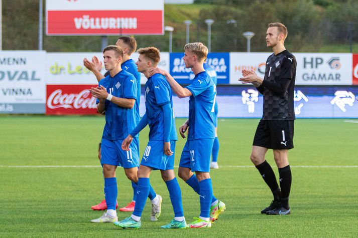 Ísland vann þægilegan 3-0 sigur á Liechtenstein ytra í gær.