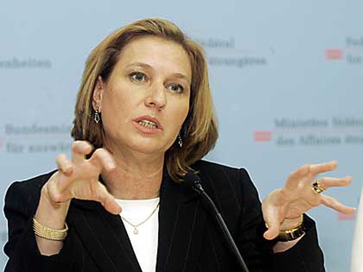 Tzipi Livni, utanríkisráðherra Ísraels.