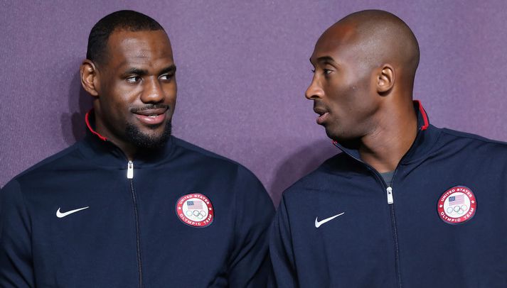 LeBron James og Kobe Bryant.