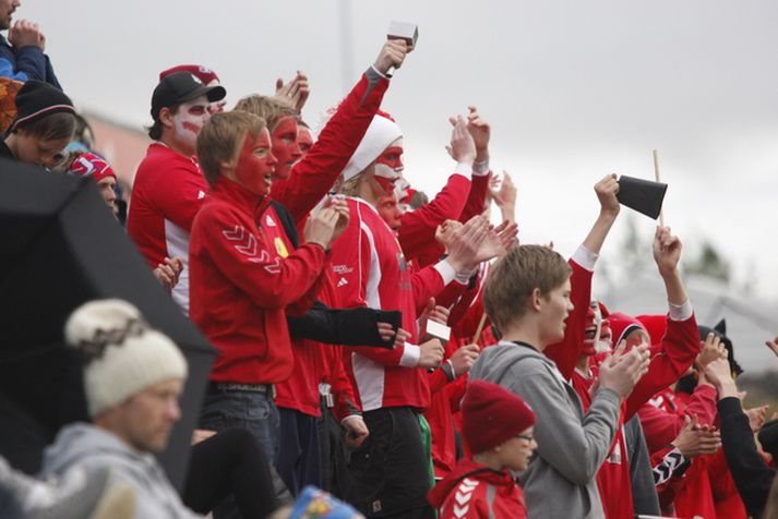 Stuðningsmenn Hauka.