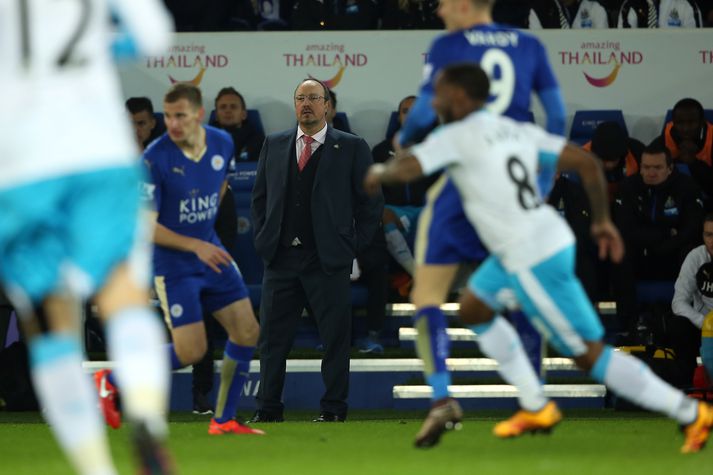 Benitez á hliðarlínunni í leik Newcastle gegn Leicester á dögunum sem var hans fyrsti leikur.