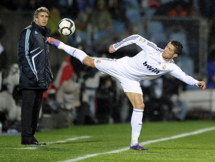 Cristiano Ronaldo sýndi mikil tilþrif í kvöld.