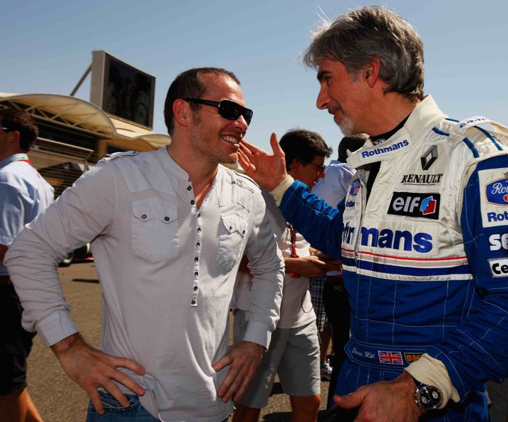 Jacques Villeneuve og Damon Hill sem báðir urðu meistarar með Williams fögnuðu 60 ára afmæli Formúlu 1 í Barein í byrjun ársins.