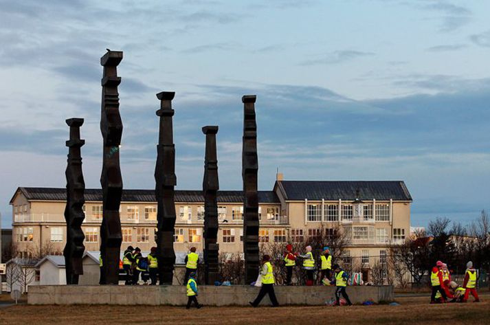 Grunnskólabörn í Reykjavík. Mynd/ Stefán.