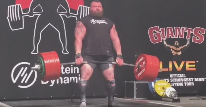 Eddie Hall er greinilega gríðarlega sterkur.