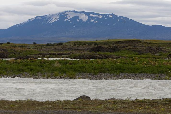 Landsvirkjun er með þrjá virkjanakosti í neðanverðri Þjórsá til athugunar. Meðal annars Hvammsvirkjun, en myndin er tekin á hennar slóðum.