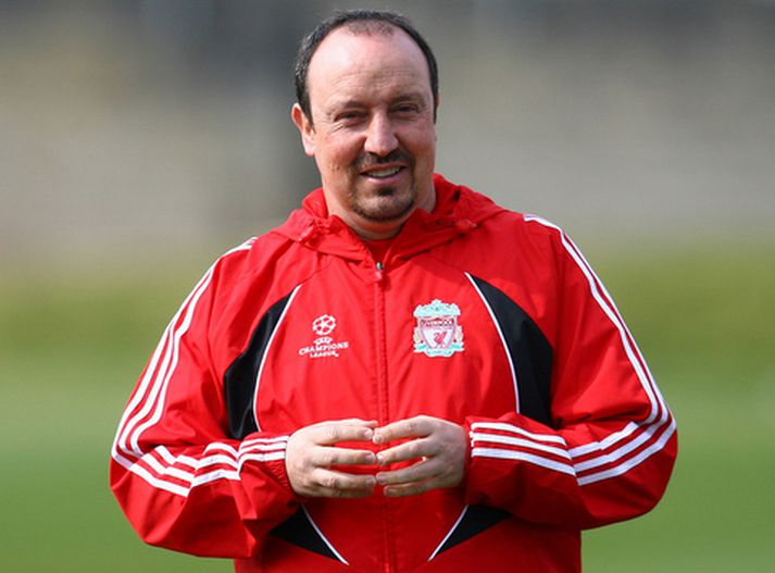 Rafael Benitez, stjóri Liverpool.