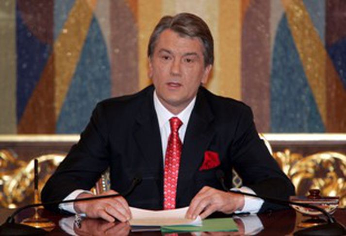 Forseti Úkraínu, Viktor Yushchenko.