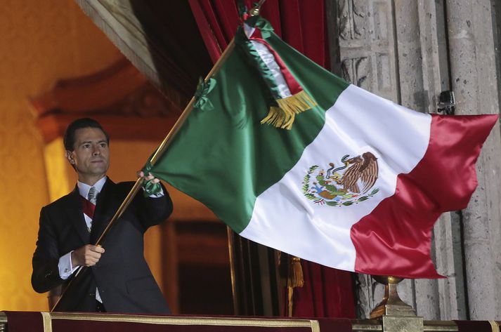 Enrique Peña Nieto var kjörinn forseti Mexíkó árið 2012.